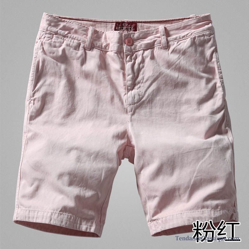 Short Homme Lin Mauve, Short Mauve Homme Pas Cher