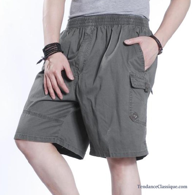 Short Mode Blanc Homme, Short Cargo Homme Soldes France