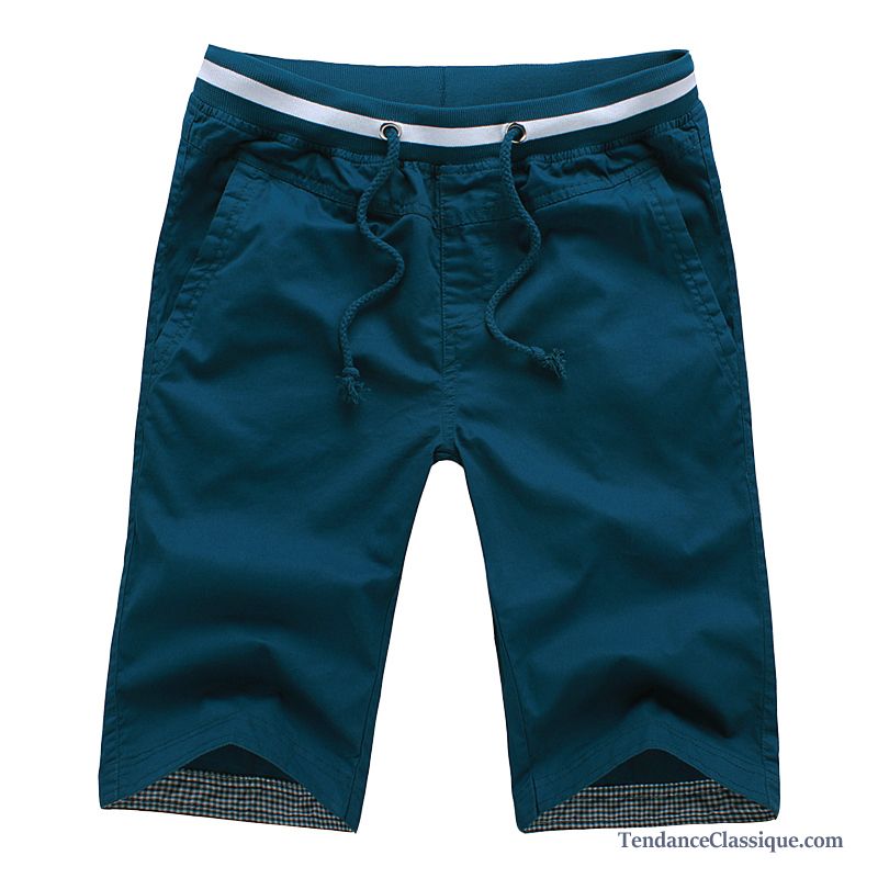 Short Mode Homme Bleu, Short En Laine Homme