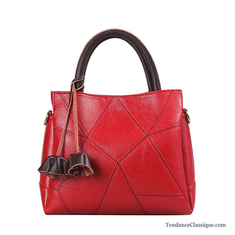 Soldes Sac En Cuir Femme, Sac A Main Bandouliere Cuir