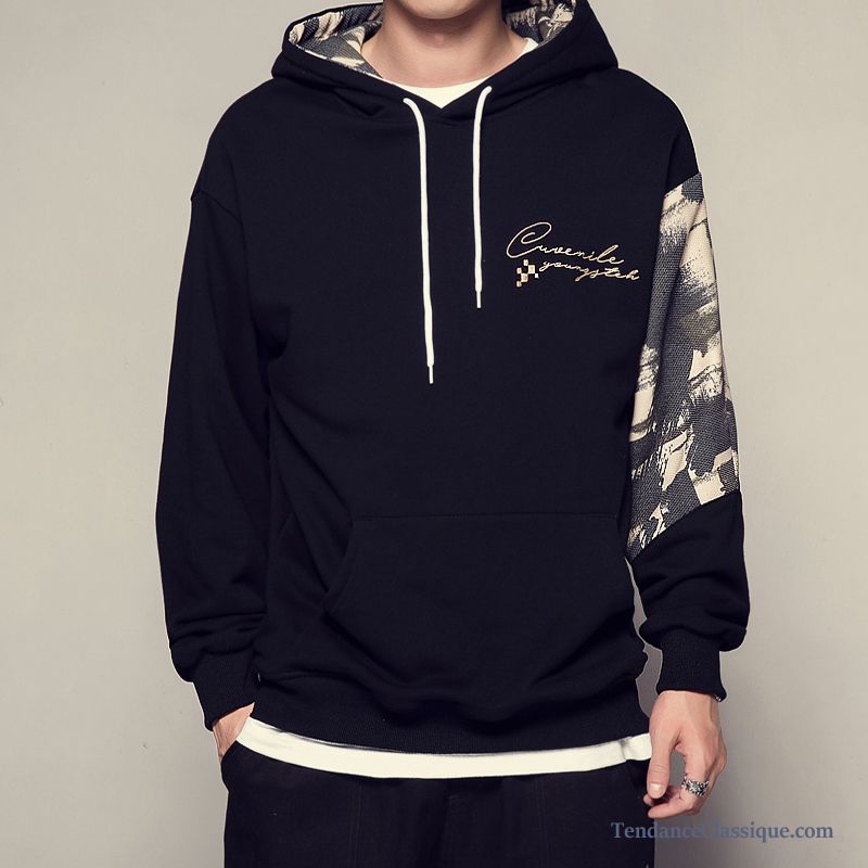 Sweat Capuche Col Montant Ivoire, Sweat Homme Marque Pas Cher