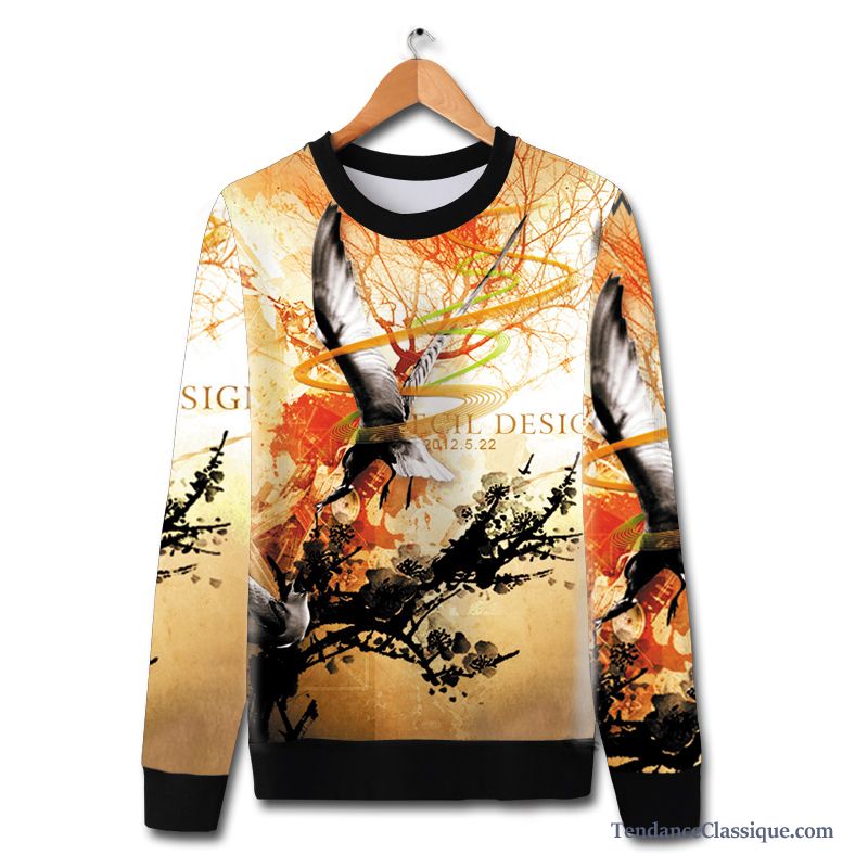 Sweat Homme Blanc Palegoldenrod, Sweat À Capuche Col Montant Homme Pas Cher