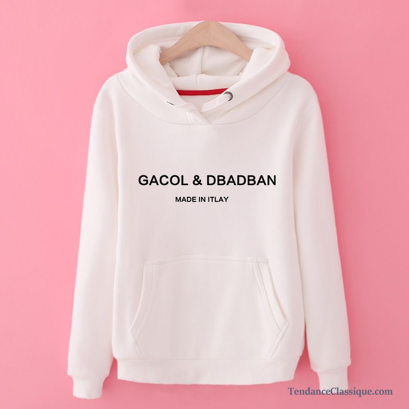 Sweat À Capuche De Marque Crème, Sweat À Capuche Femme Hiver En Vente