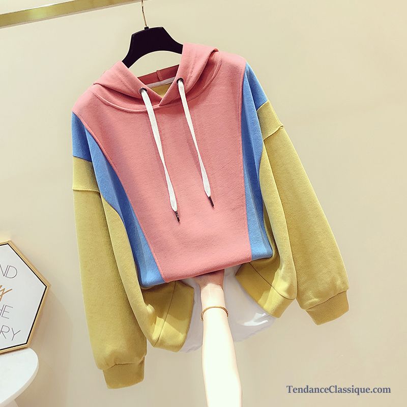 Sweat À Capuche Et Cardigan Femme Jaune, Sweat À Capuche Blanc Femme