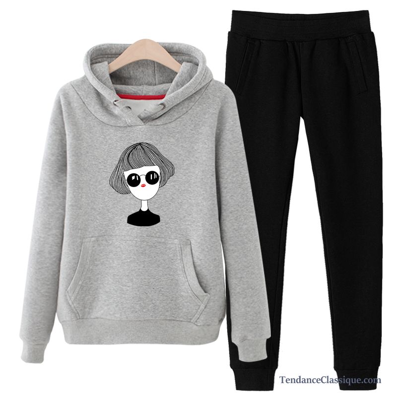 Sweat À Capuche Gris Clair Femme Ivoire, Sweat À Capuche Femme Noir Et Blanc