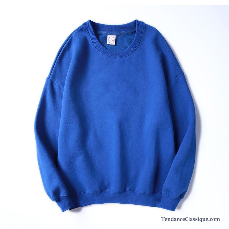 Sweat À Capuche Homme Maille Bleu, Sweat À Capuche Col Roulé Blanc Homme