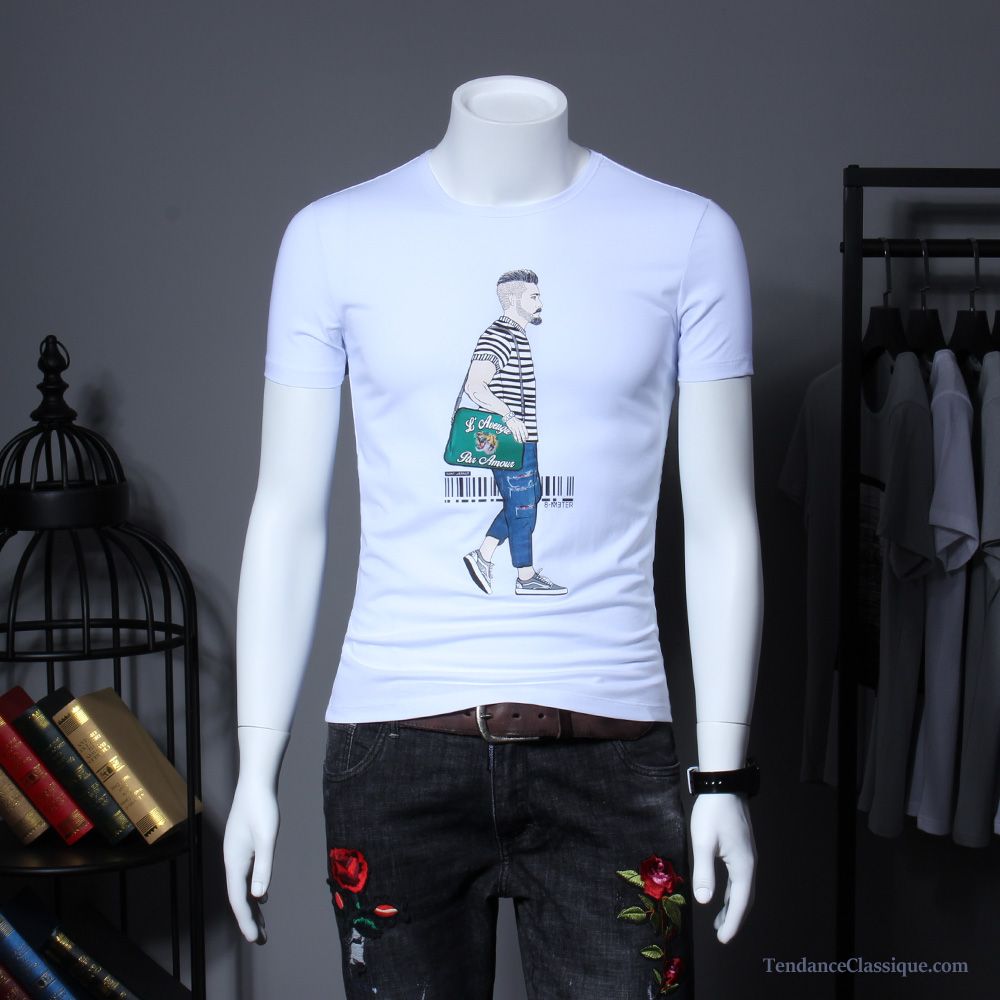 T Shirt Homme Fleur, Tee Shirt Homme Pas Cher