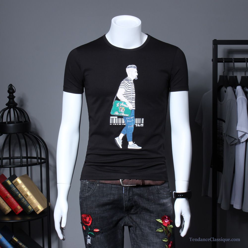 T Shirt Homme Fleur, Tee Shirt Homme Pas Cher