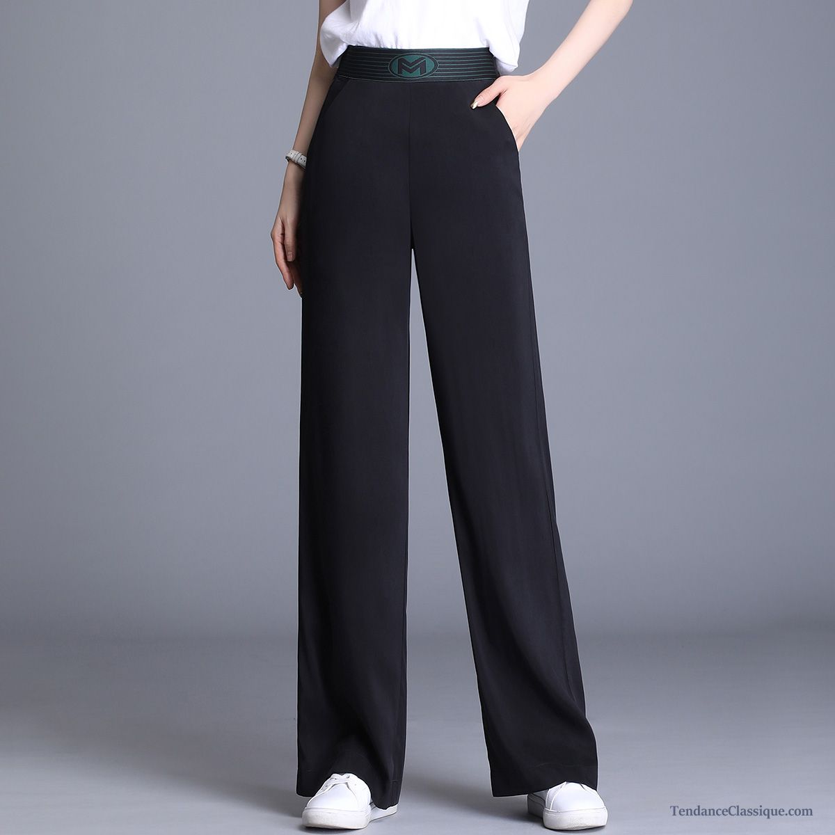 Tailleur Pantalon Femme Blanc, Pantalon Mode Blanc Femme Soldes