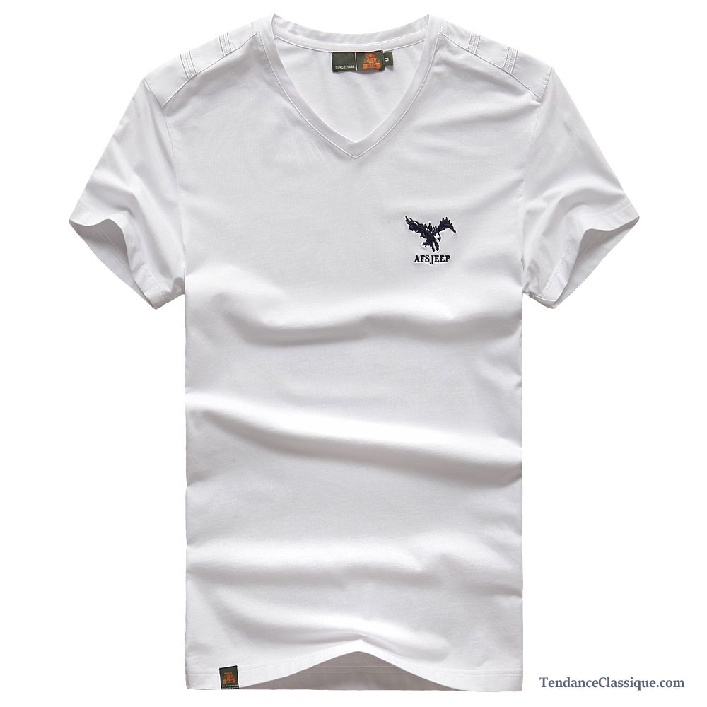 Tee Shirt Homme En V, Tee Shirt Manche Longue Col V En Ligne