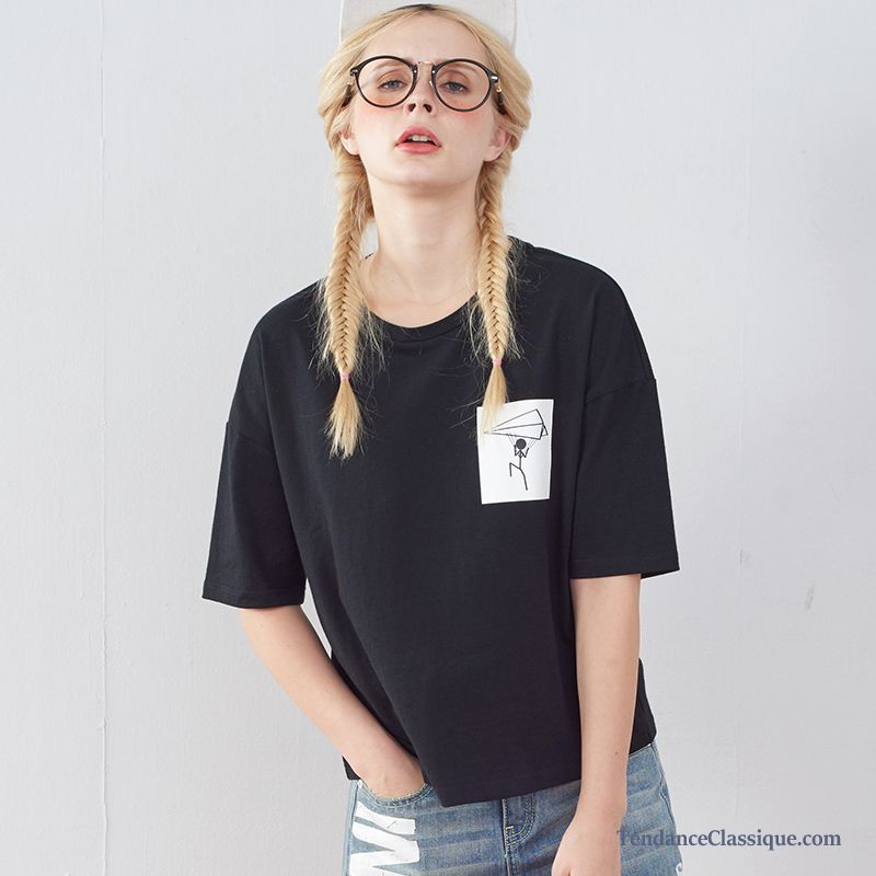 Tee Shirt Loose Femme, T Shirt Manche Longue