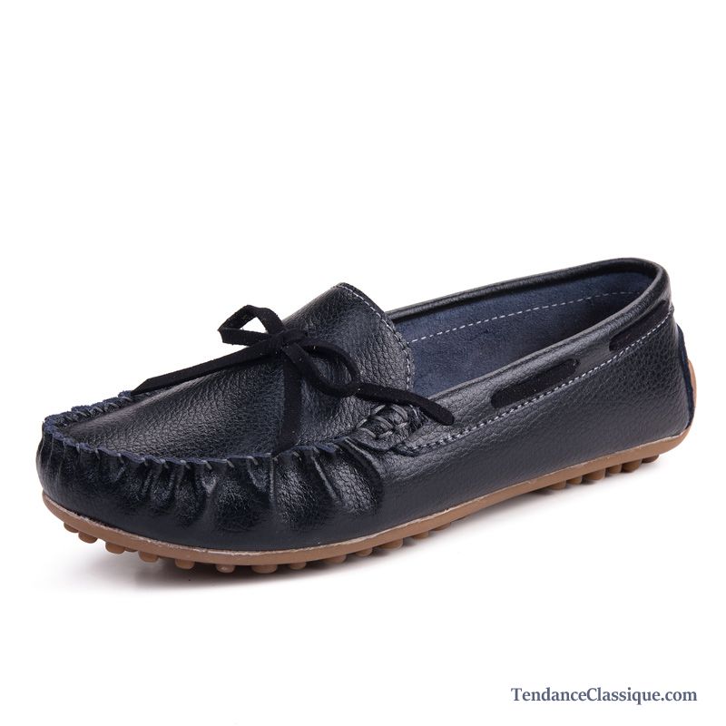 Vente Chaussure Femme Marine, Mocassin En Daim Pour Femme En Ligne