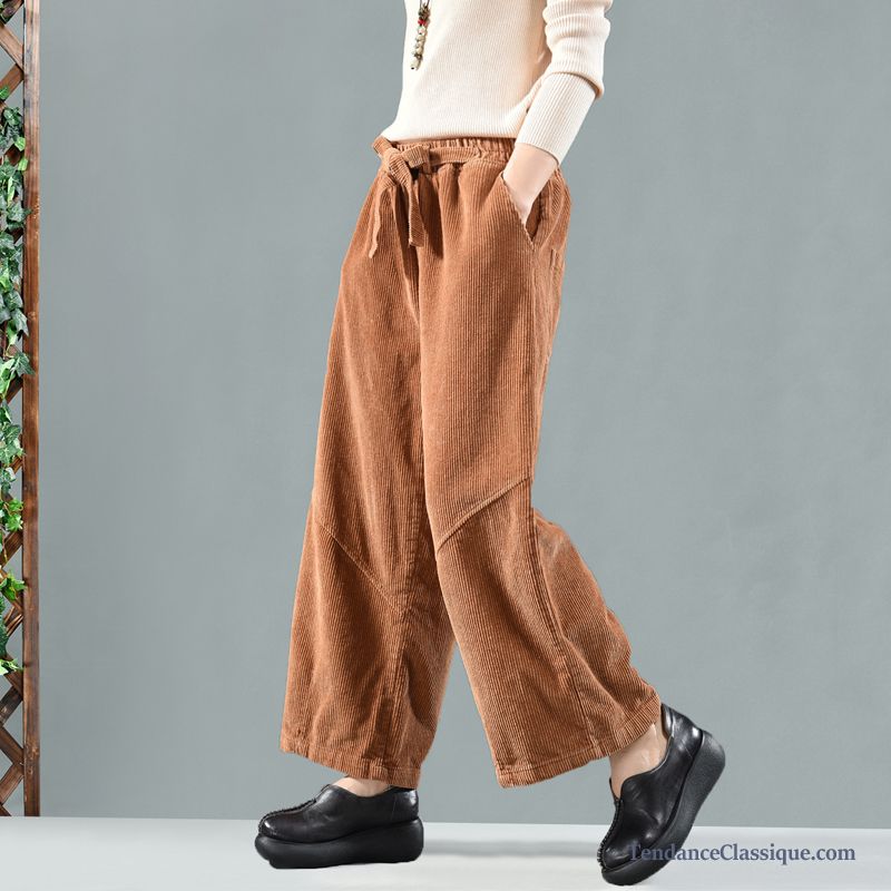 Vente Pantalon Femme, Pantalon Carotte Taille Haute