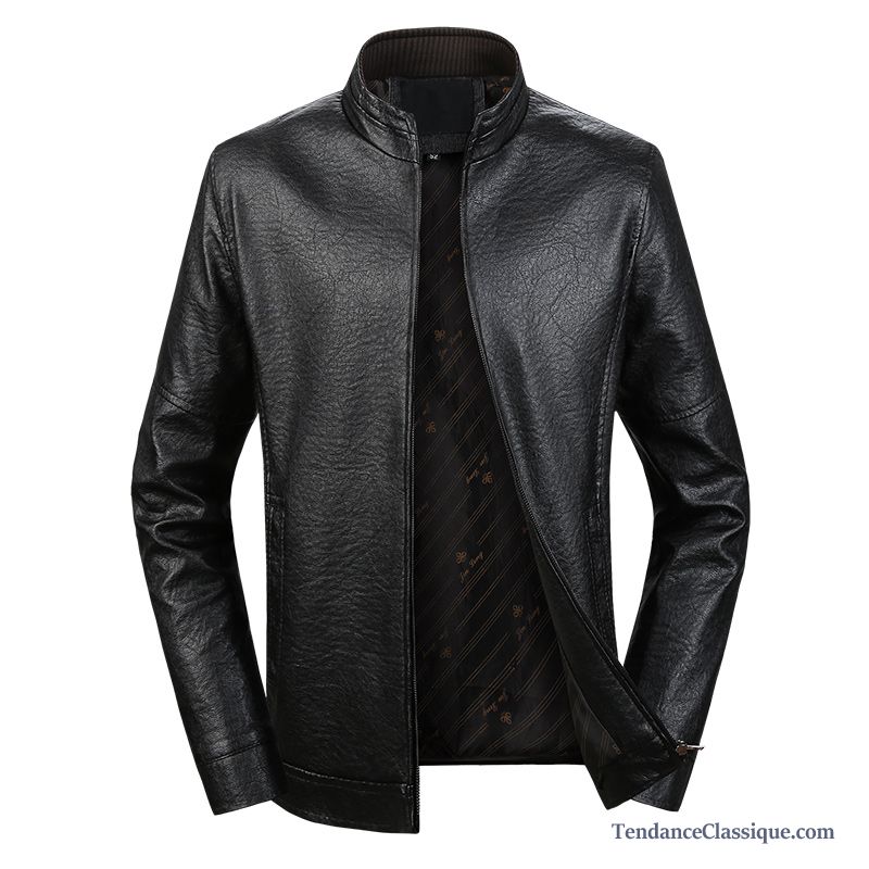 Veste En Cuir Homme Coton, Veste En Cuir Style Militaire Homme