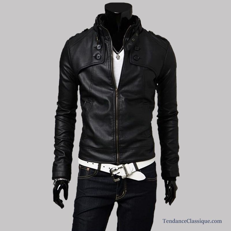 Veste En Cuir Homme Style Officier Rosybrown, Blouson D Été Pour Homme En Ligne