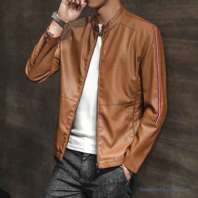 Veste En Cuir Long Homme Noir Bronzer, Veste En Cuir Noir Homme Long Pas Cher