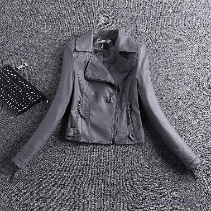 Veste En Cuir Mode Femme, Veste En Cuir En Laine Femme