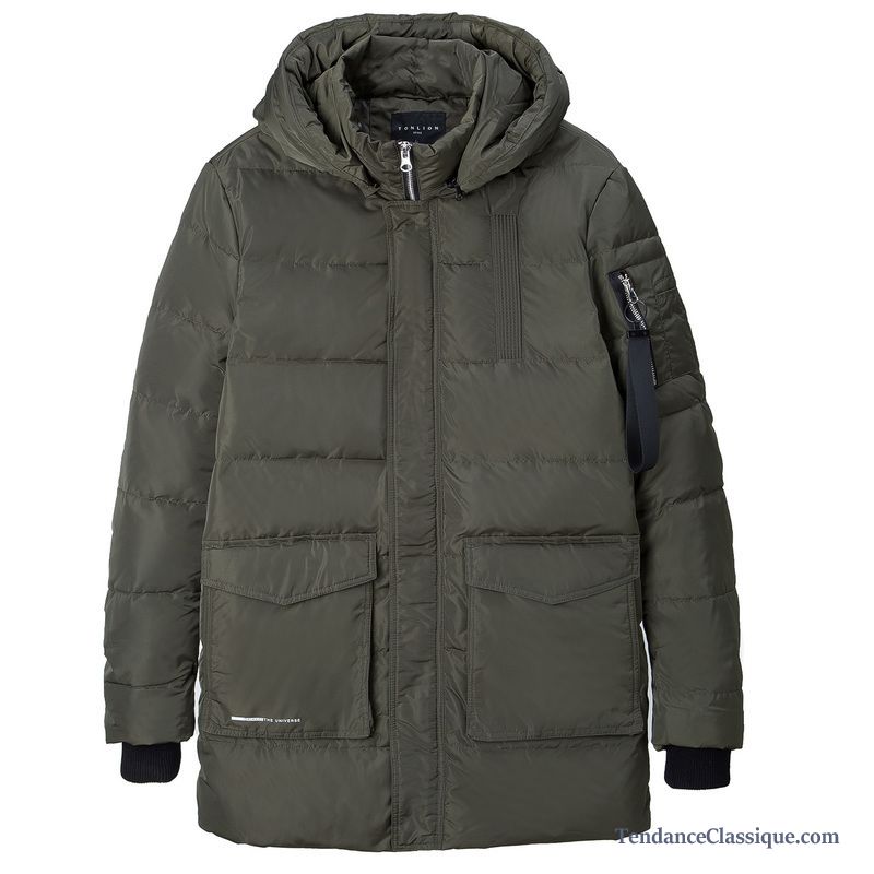 Veste Longue Homme Pensée, Mode Homme Hiver Pas Cher