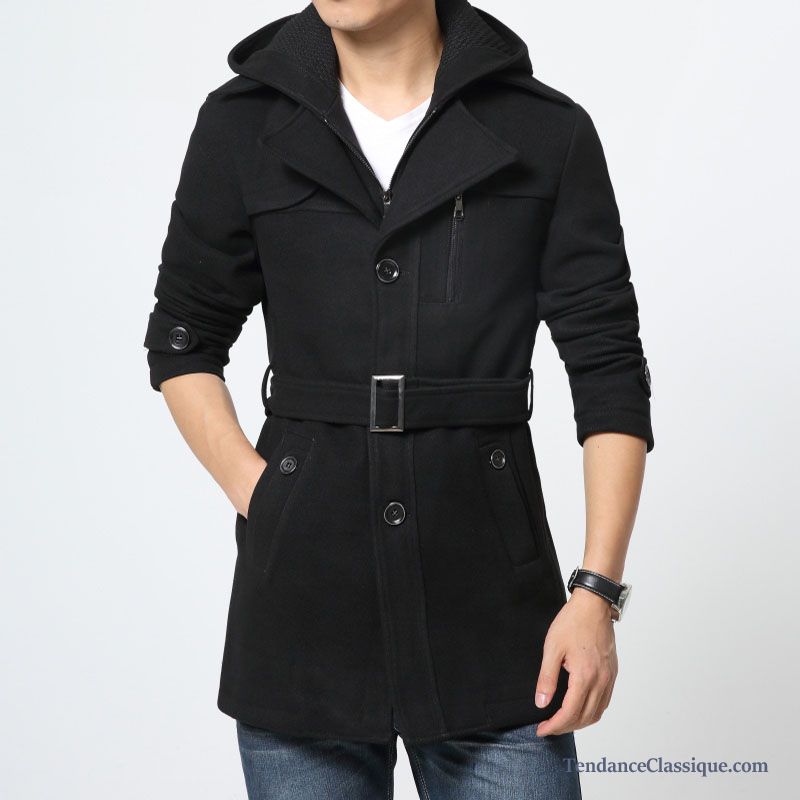 Veste Trench Homme, Manteau Homme Classique