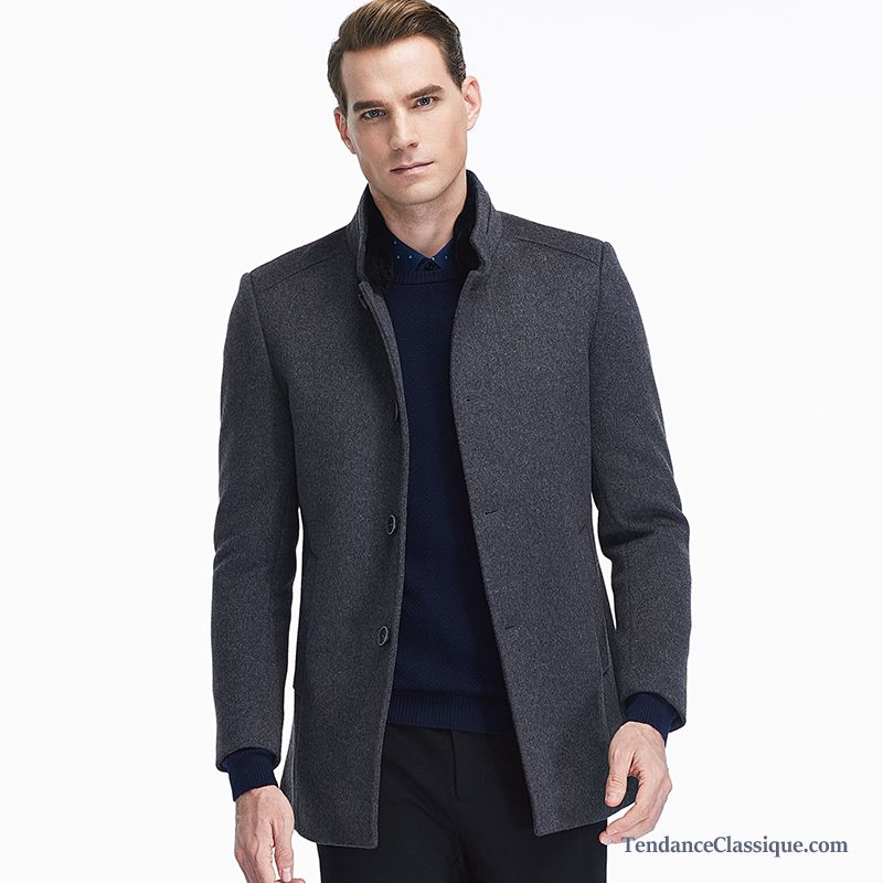 Vetement Homme Manteau Kaki, Manteau Homme Classique