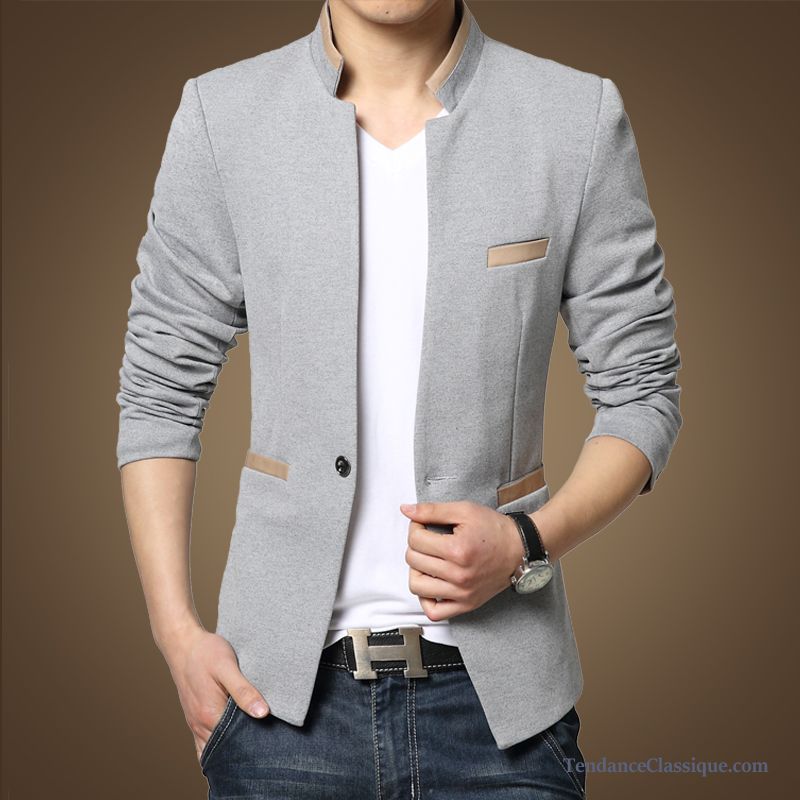 Vetement Mariage Homme, Blazer Homme Mariage Gris Pas Cher