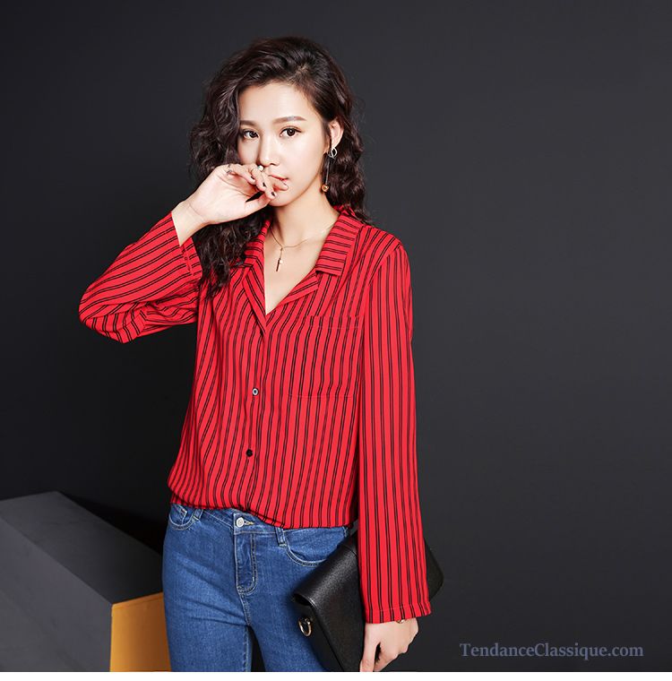 Chemisier Femme Methaphor Transparent Manches Longues – Taille XL
