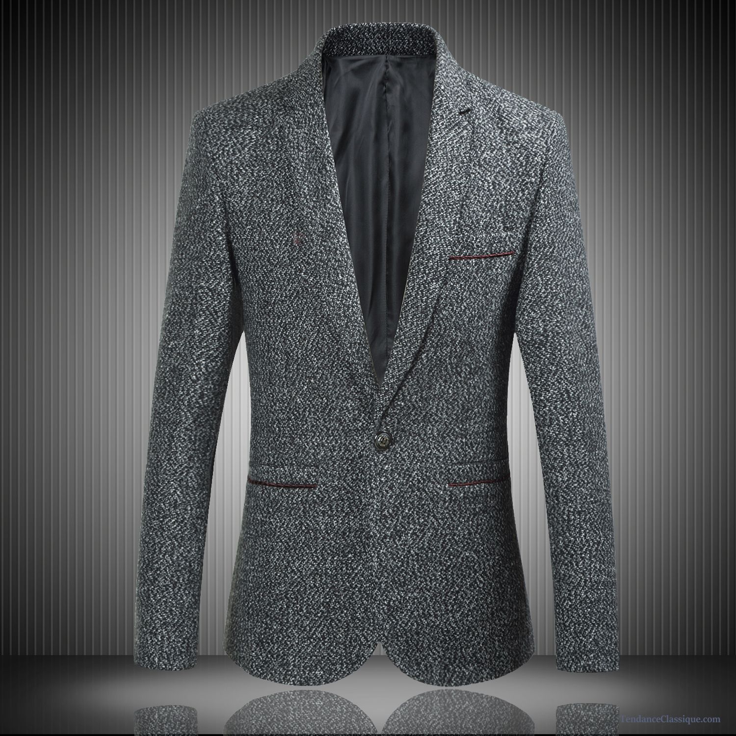 Blazer Homme Gris Foncé, Veste De Blazer Pour Homme Pas Cher