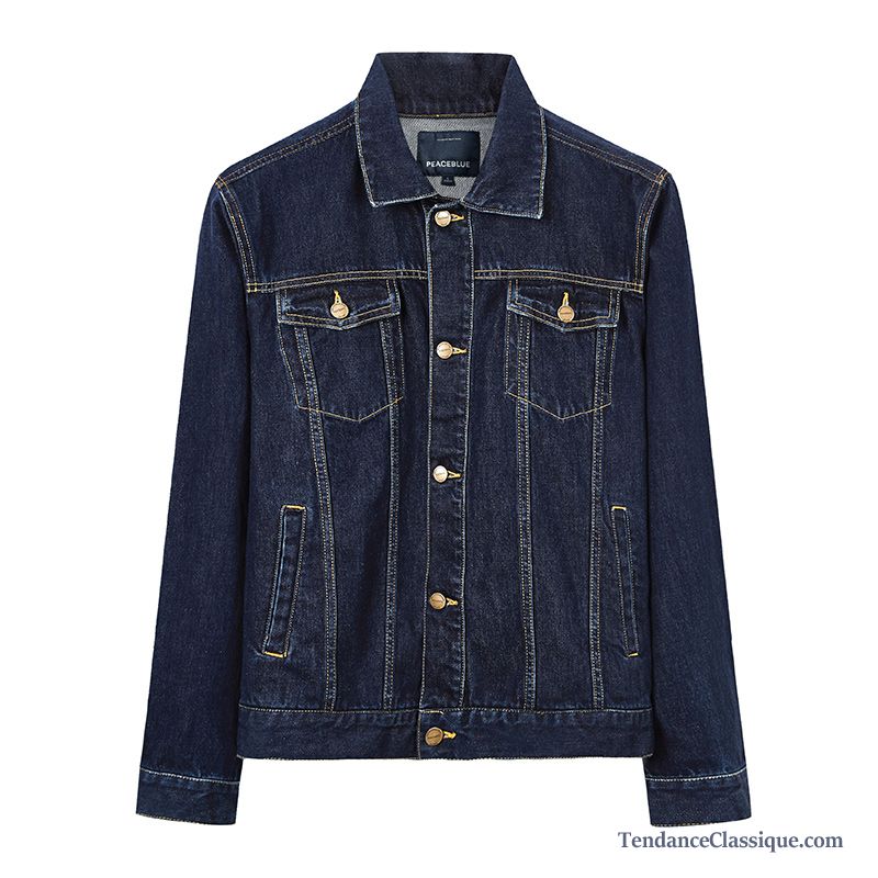 Blouson Cuir Pour Homme, Veste Homme En Jean