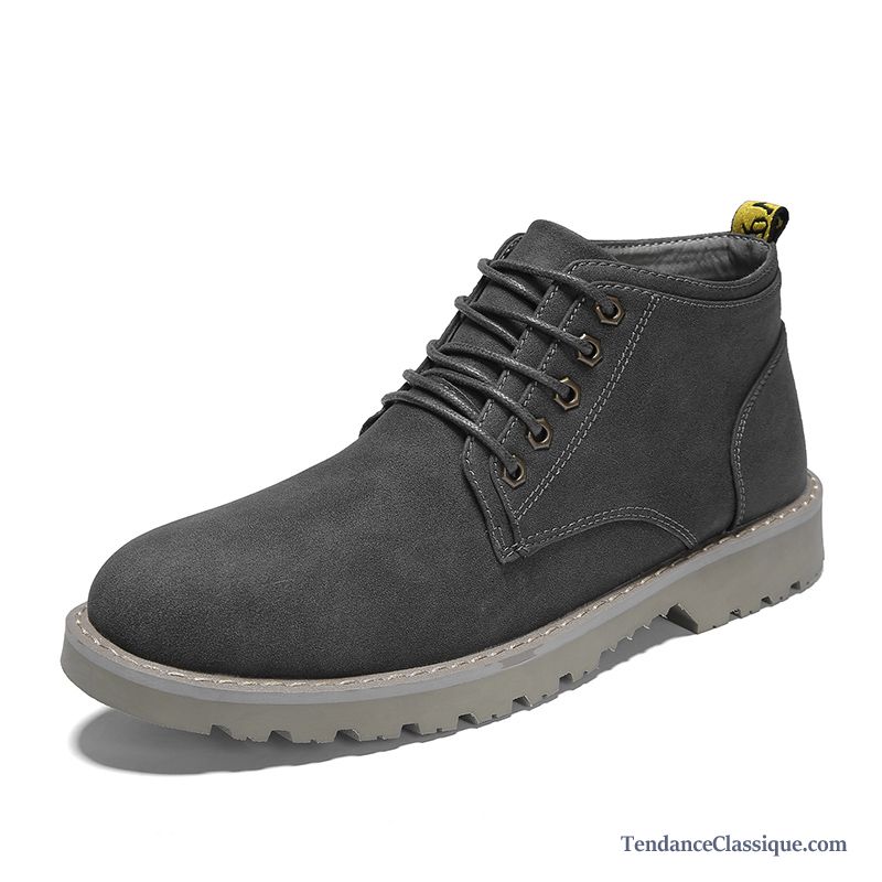 Boots Homme A Lacets Bleu, Bottes Homme En Cuir En Ligne