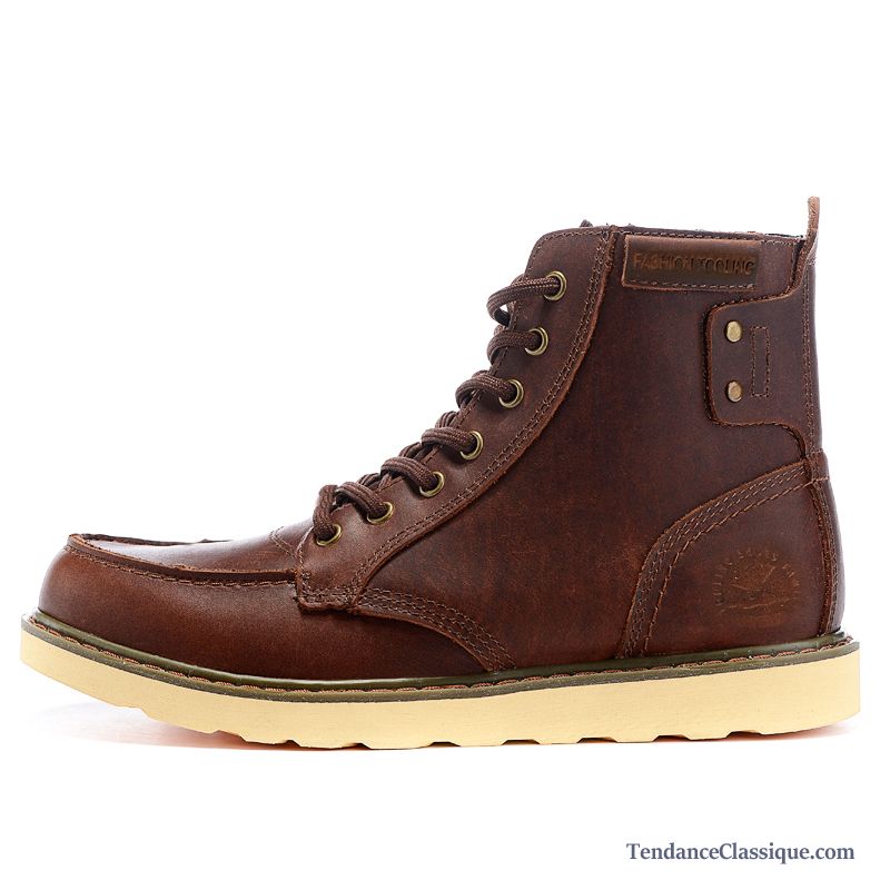 Bottine Cuir Marron Homme Seagreen, Bottes Habillées Homme Pas Cher