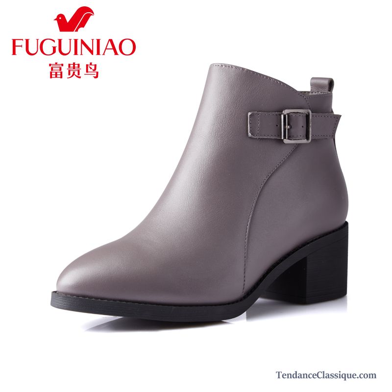 Bottine Femme En Cuir, Bottes En Daim Femme