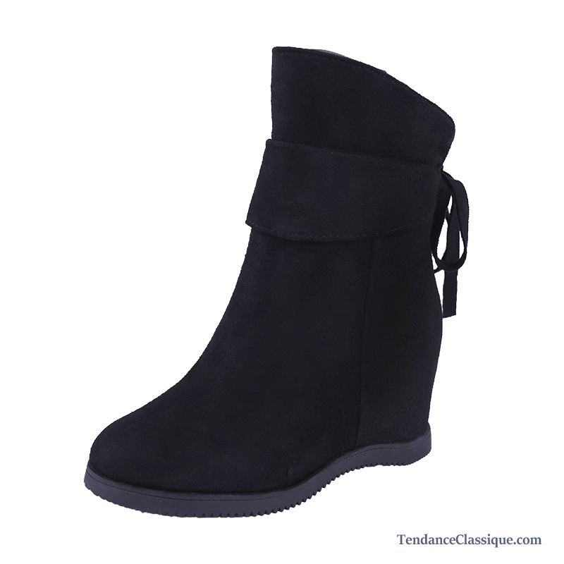 Bottines En Cuir Noir Femme, Bottes Cavalières Femme Cuir