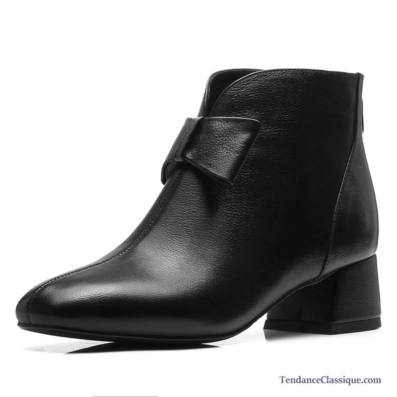 Bottines Noires Talons, Bottes Noires Et Blanches Femme France