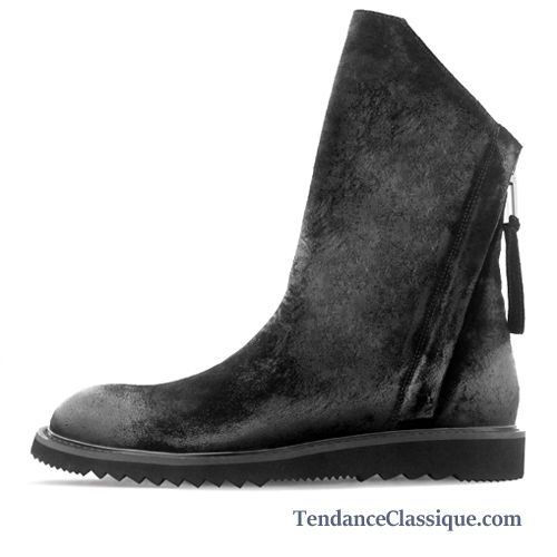 Chaussure Cuir Noir Homme, Bottes Homme Boots Cuir Pas Cher