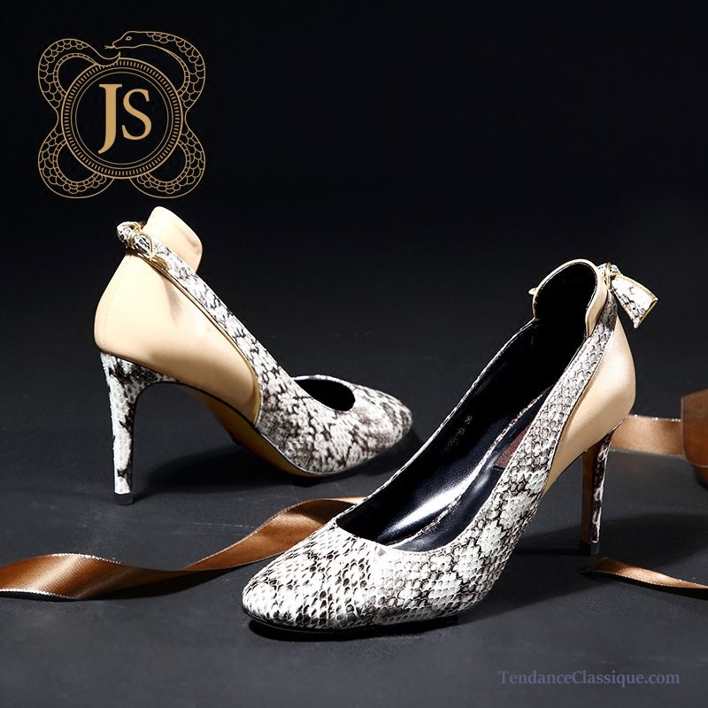 Escarpins Noir Et Blanc Femme, Escarpin Fermé Noir En Vente