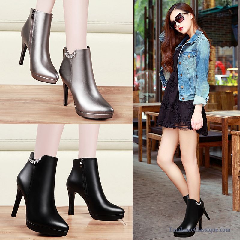 Femmes En Bottes Pas Cher Darkviolet, Bottes En Plastique Femme France