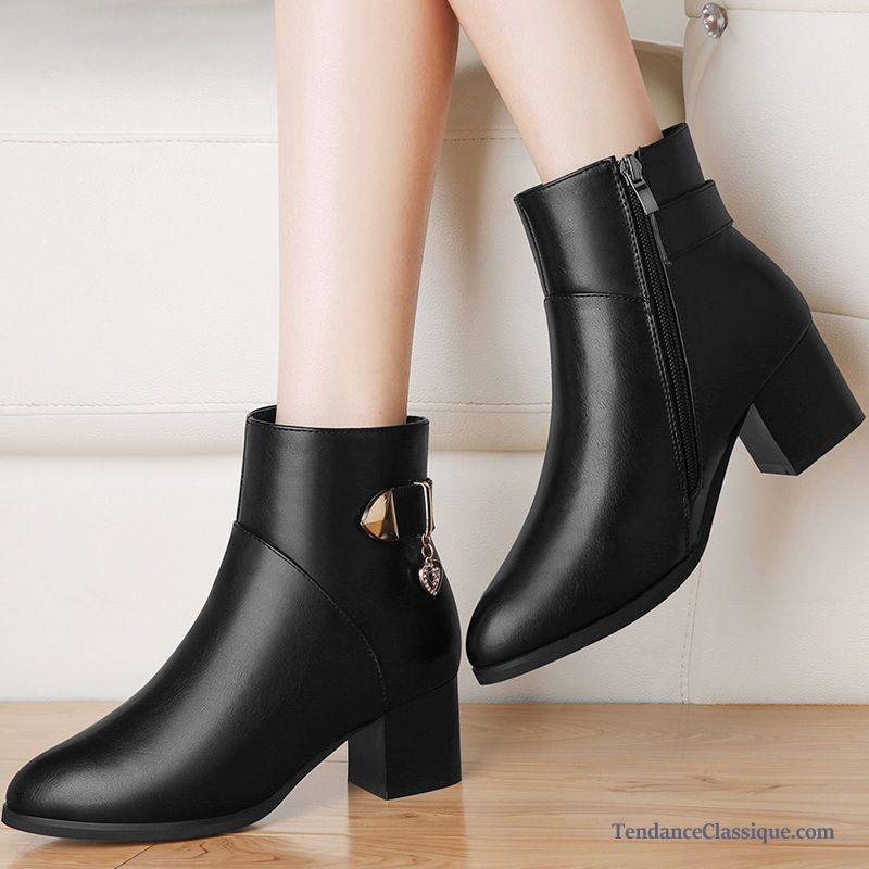 Femmes En Bottes Pas Cher Rubine, Bottines Femme Cuir En Ligne