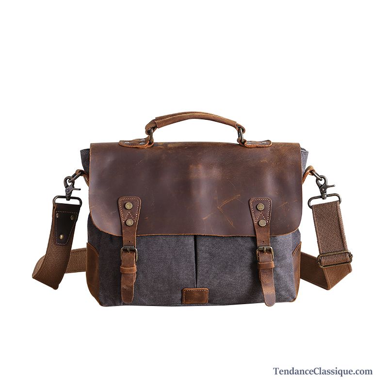 Grand Sac Bandoulière Homme Pas Cher Argent, Sac Homme Cuir Bandoulière En Vente