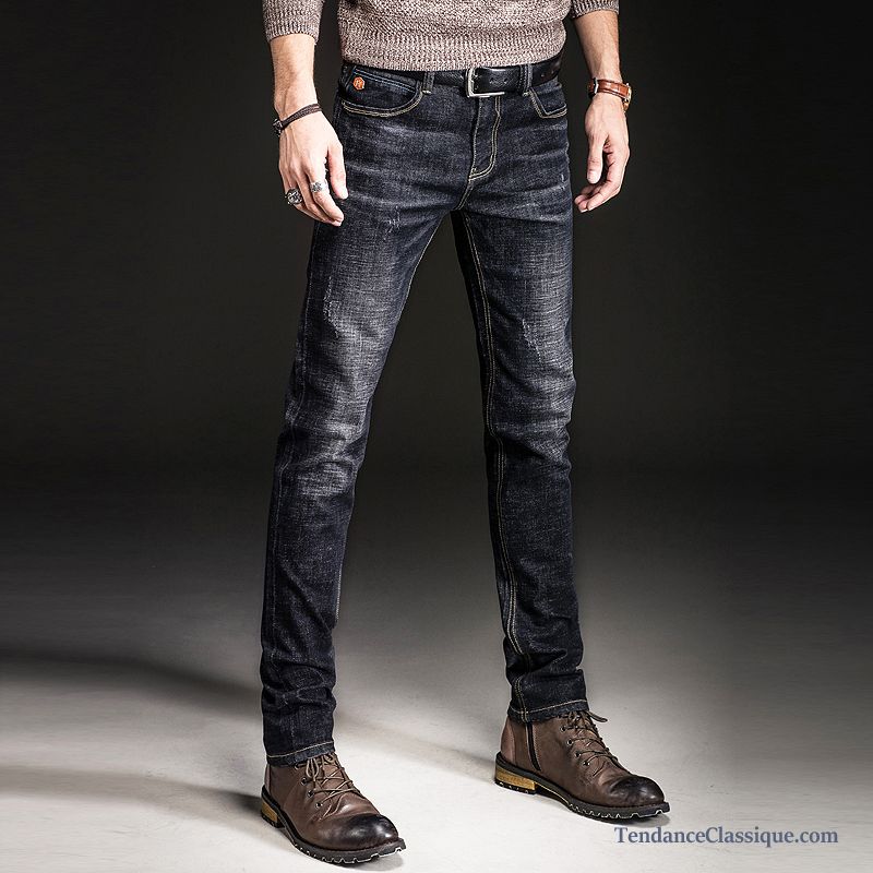 Jean Grande Taille Pas Cher, Jean Gris Foncé Homme