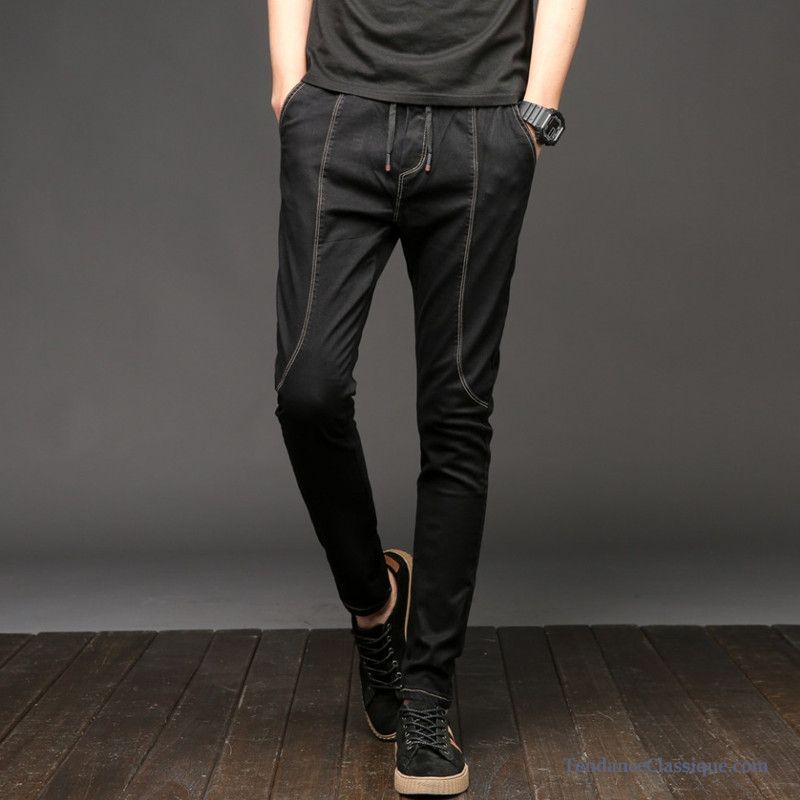 Jean Skinny Déchiré Homme, Jean Slim Bleu Foncé Homme En Vente