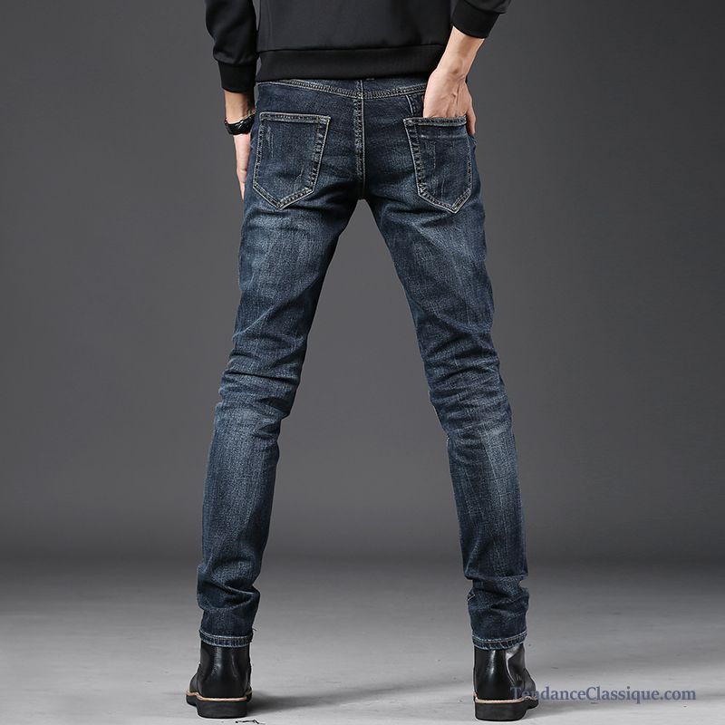 Jeans Droit Homme Pas Cher, Jean Bleu Homme