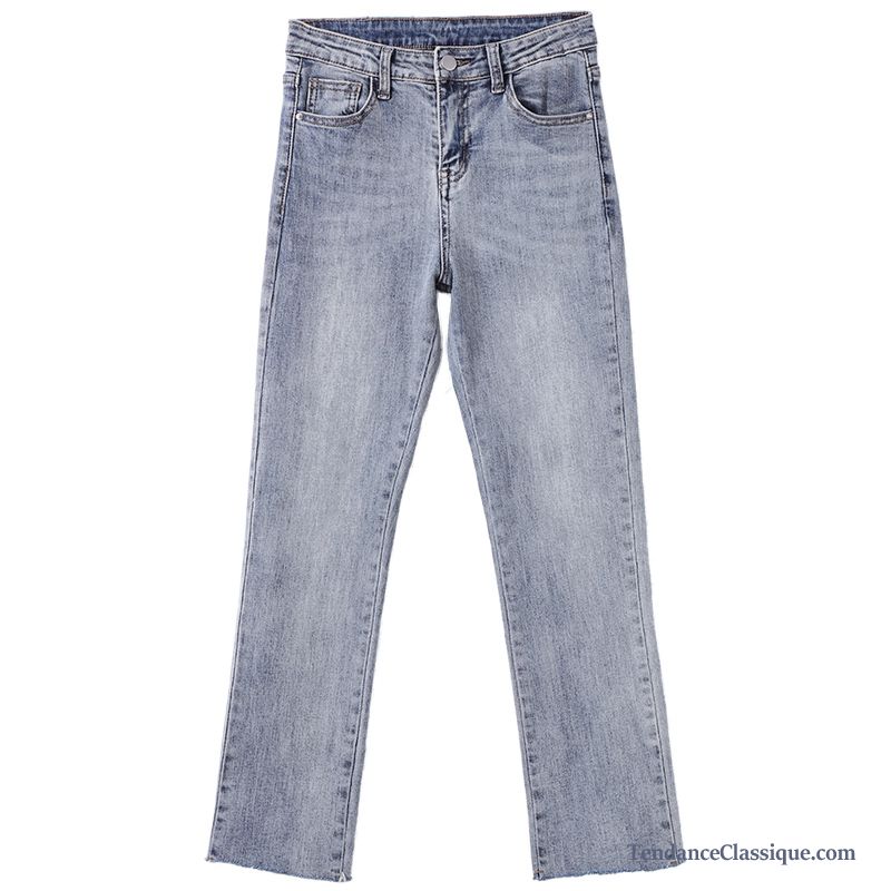 Jeans Femme Fashion, Jean Slim Troué Femme En Ligne