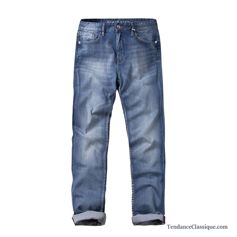 Jeans Homme Bleu Foncé Ivoire, Jeans Homme Couleur