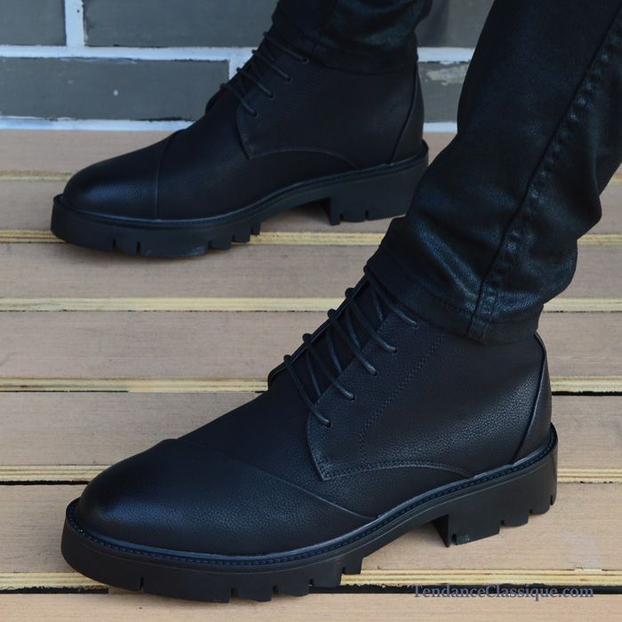 Magasins Chaussures Bottes Hommes, Bottes Homme Noir Cuir Soldes