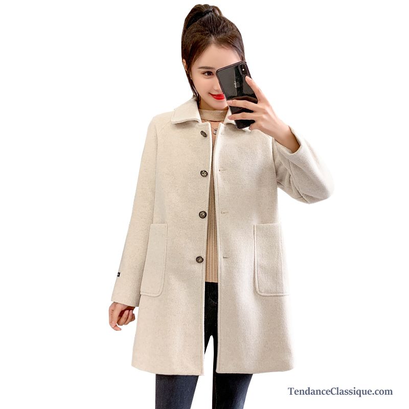 Manteau 3 Quart Femme, Manteau Femme Doublé