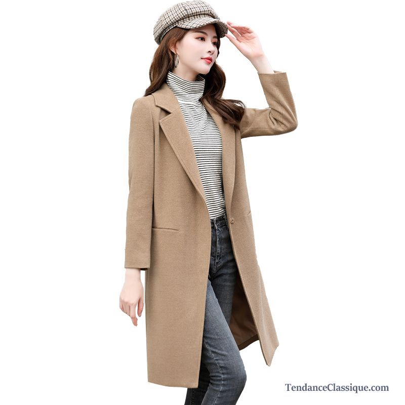 Manteau Léger Femme, Manteau En Laine Noir Femme Pas Cher