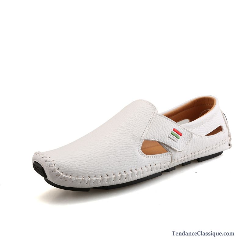 Mocassin Classique Homme Crème, Magasin Chaussure Homme