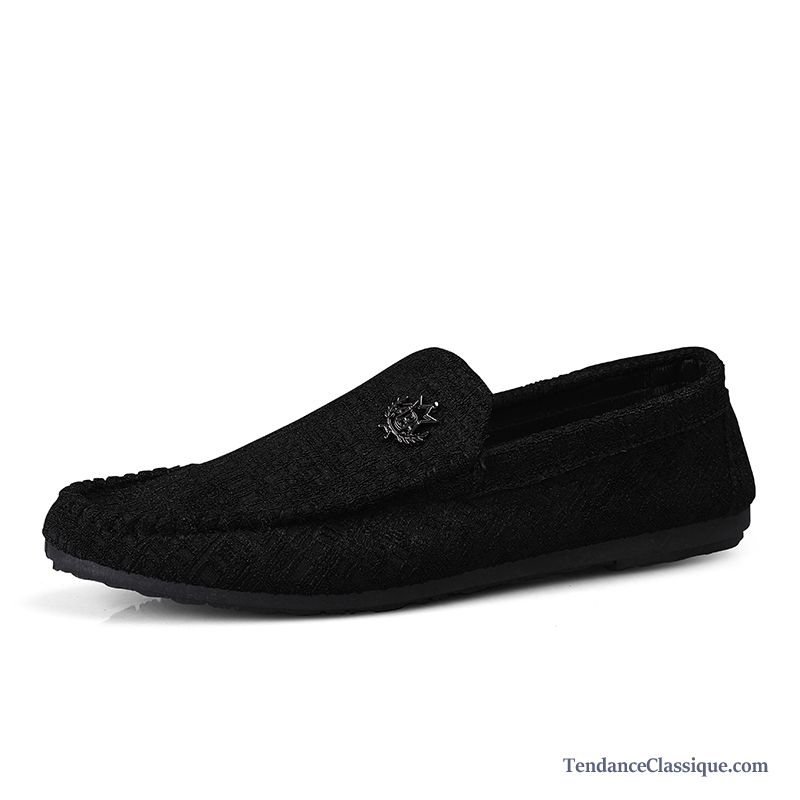 Mocassin College Homme Chameau, Mocassin Cuir Noir Homme En Vente