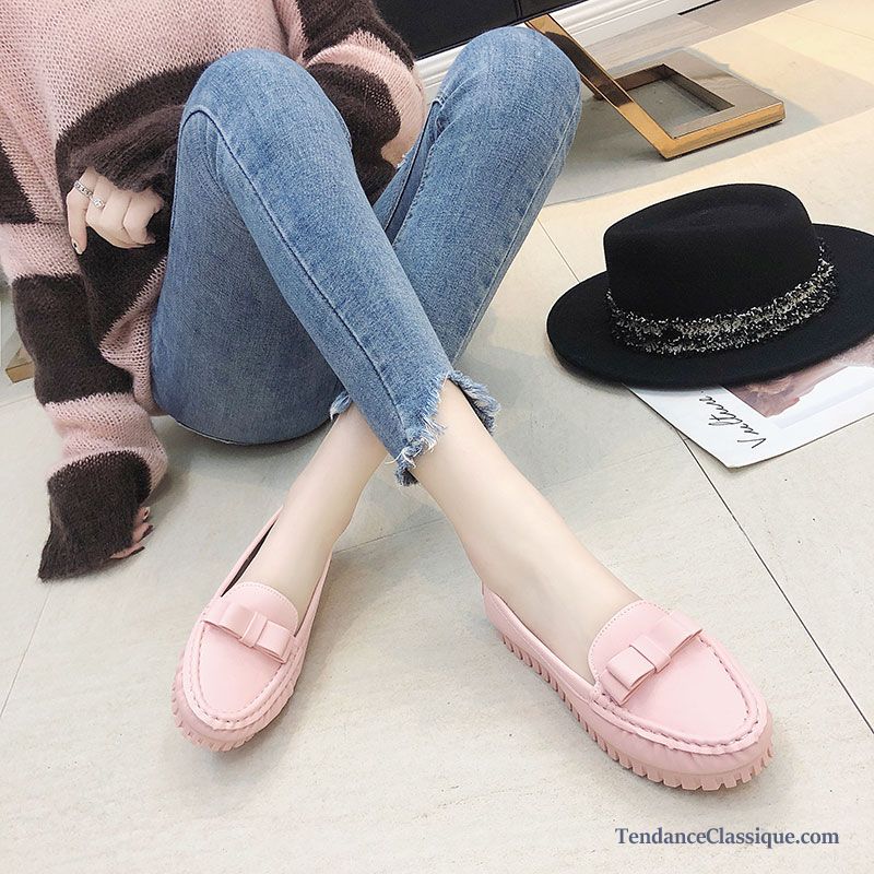 Mocassin Femme En Daim, Mocassin Rose Femme Pas Cher