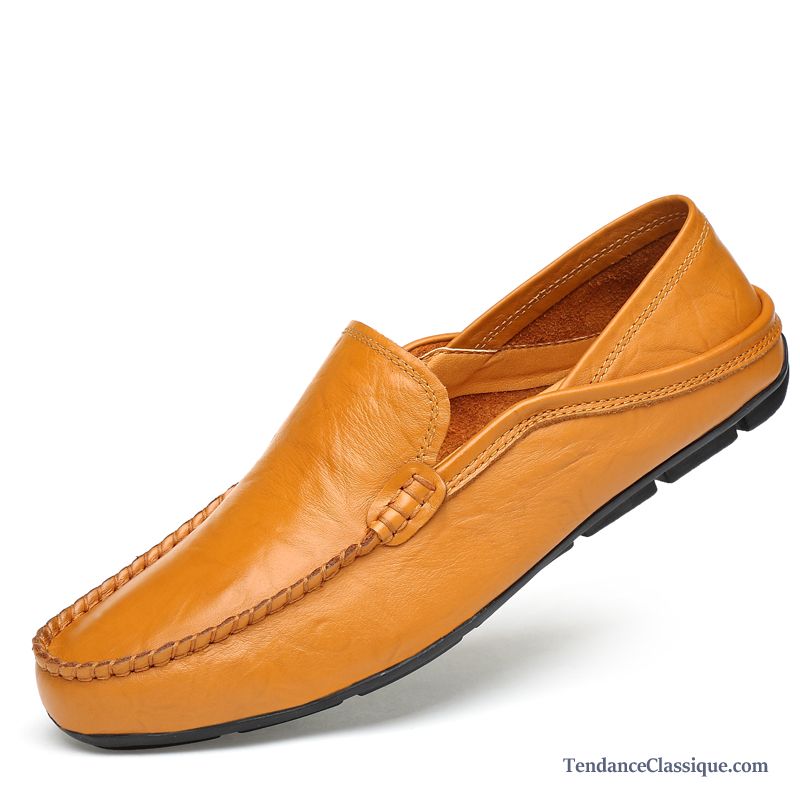Mocassin Homme Cuir Marron Peachpuff, Chaussure Homme Solde Pas Cher